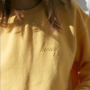 JOHN GALT/BRANDY MELVILLE NWOT HONEY CREWNECK